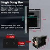 LOUYSGEN WiFi Smart Touch Light Switch, 2-Button Single-Gang Wall Switch,