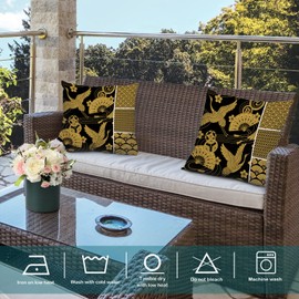 Batmerry Spring Pillows Decorative Throw Pillow Covers 18x18 Inch Set of 2, Vintage Traditional Japanese Paper Print Double Sided Square Pillow Cases Pillowcase Sofa Cushion