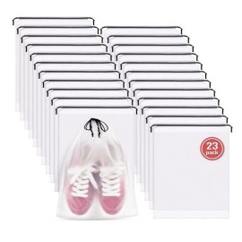Shoe Bags for Travel 23 Pack Shoe Bags for Travel, 11.8" x 15.7" Waterproof Travel Shoe Bags for Pack