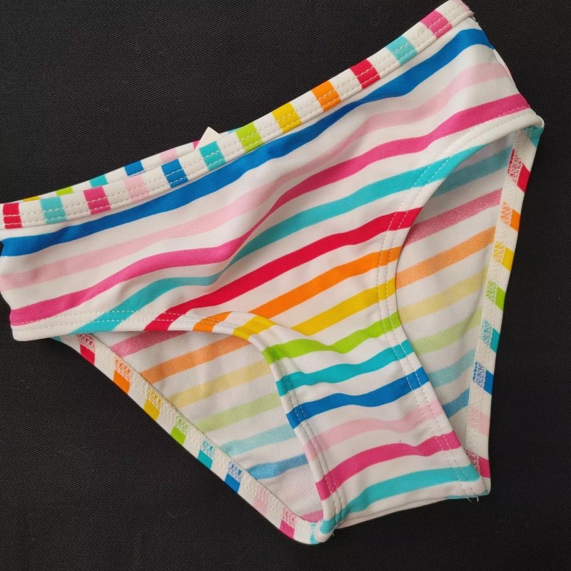 Circo INFANT GIRLS 12 MONTH VIBRANT STRIPED 2 PIECE SWIMSUIT