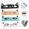 Operitacx Unique Wooden Cat Ruler 4pcs Set Precision Measuring Tool