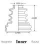 EMPI Inner & Outer CV Axle Boot Repair Kit for