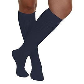 Gilbins Womens Cotton Extra Heavy Super Slouch Socks 2 Pack (Navy)