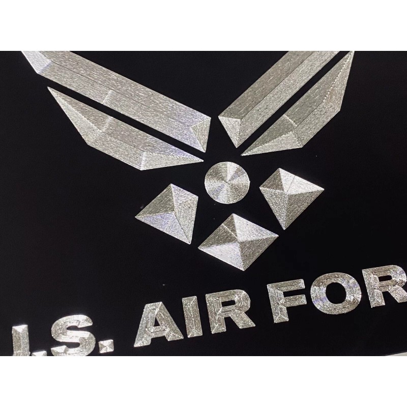 Diamond Etched Products Engraved US AIR FORCE Car Tag Diamond
