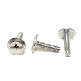 1/4-20x1 Stainless Steel Sidewalk Bolts Hurricane Shutter Bolts Combo Head (10 Pieces)