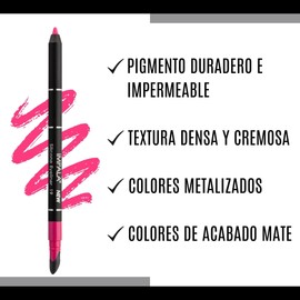 Impala - Wasserfester Eyeliner mit Silikon | Definierte Linie oder Verschwommener Effekt | Cremig Weiche Textur | Intensive, Lang Haltende und Wasserfeste Farbe | 19 Rosa