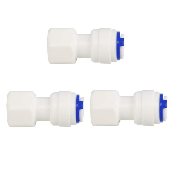 sourcing map 3pcs 3/8 Inch BSP Female to 3/8 Inch