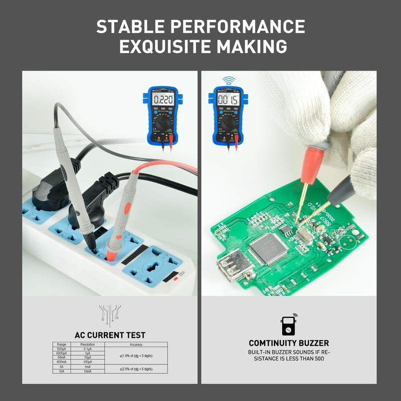 Digital Multimeter INFURIDER YF-39C 6000 Counts TRMS Auto Ranging Voltmeter