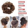 Silk-co Human Hair Messy Bun Scrunchy Scrunchie Updo Curly Hair