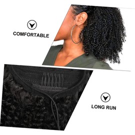 BIUDECO Real Hair Ponytail Extension Pc in Curly Drawstring Ponytail Women's Fashion Wig Transformation