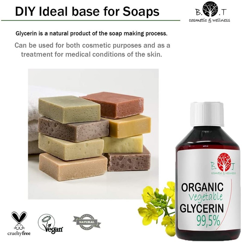 Bioty Garden Organic Glycerine Vegetable Oil 99.5% 250 ml