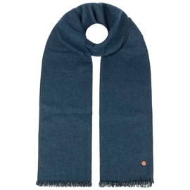 Mayser Plain Premium Wool Scarf Winter Scarf Women's Scarf Men's Scarf Women / Men – Made in the EU with Fringes, Fringes Winter Autumn Winter, darkblue, Unit size