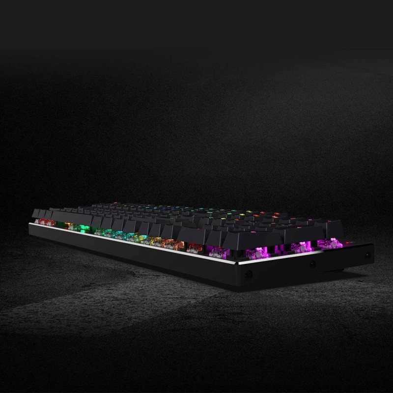 Greyghost Mechanical Gaming Keyboard with Alumium 104 Standard Keys Rainbow