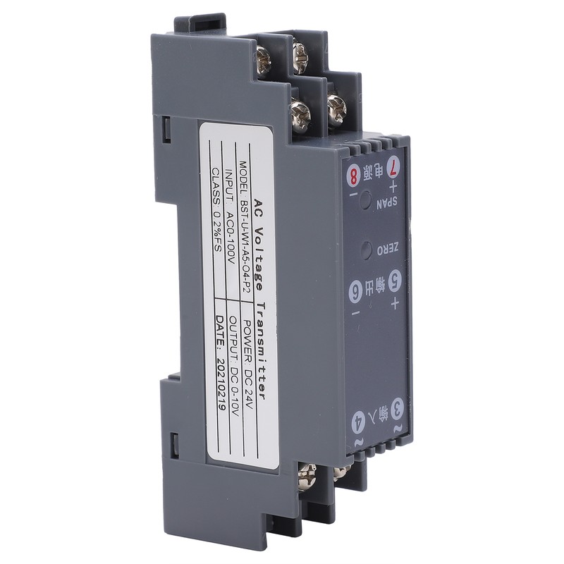 Voltage Transducer AC Signal Isolator Transmitter Sensor 1‑in‑1‑out AC0‑100V to