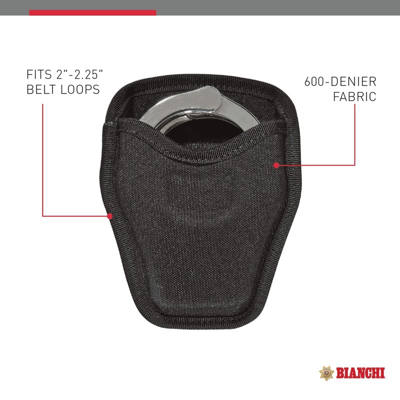 Bianchi Accumold 8034 Open Top Cuff Case, Fits Standard Handcuffs