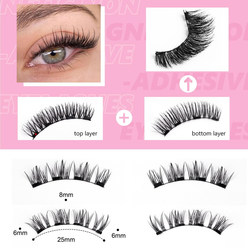 TORMEN magnetic mascara brush 2 can be used repeatedly and