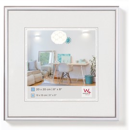 walther Design Picture Frame Silver 13 x 13 cm New Lifestyle Plastic Frame KV313S