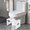 Bamboo Toilet Stool Squat 7in & 9in Adjustable Heights, Foldable