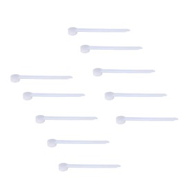 Plastic Measuring Scoop, (1.25 cc | 1/4 teaspoon | 1.25 mL) Long Handle Spoons for Powders, Granules, Coffee, Pet Food, Baking Supplies, Protein and Other Dry Goods, BPA Free (Set of 10)