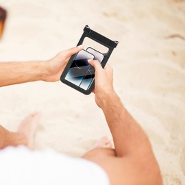 Underwater Dry Bag for Phone | Water Proof Clear Holder Protector for Phone,Easy Lock Heavy Duty Large Capacity Cell Phone Dry Bag with Lanyard for Beach