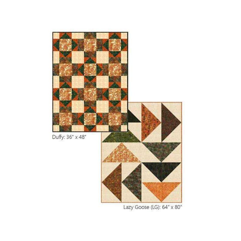 Hoffman - Bali Batik - Autumn Trail - Leaf -