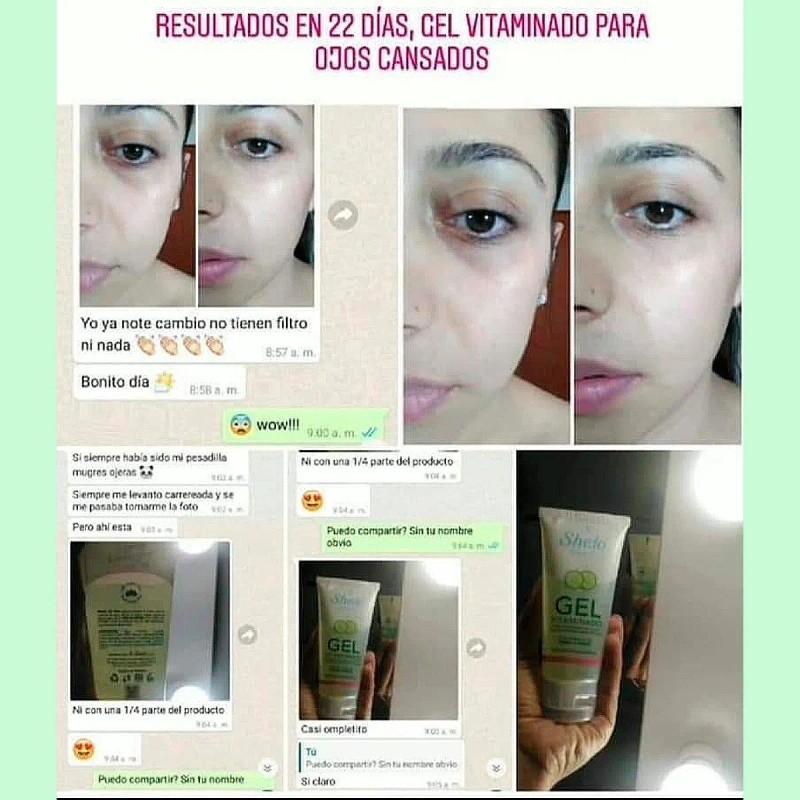 Tratamiento Quita Ojeras Oscuras E Hinchadas Natural 60 Ml Todo