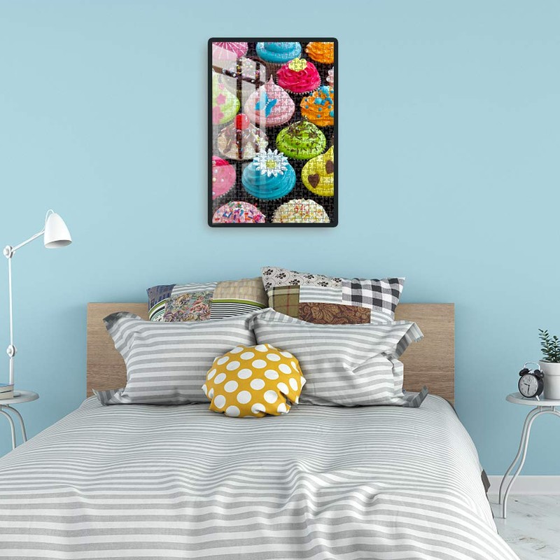 500 Pieces Assorted Cupcake Jigsaw Puzzle for Adults and Kids