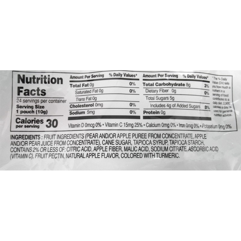 Shefa Mini Green Apple Fruit Sticks, 24 CT | All