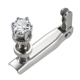 Violin Fine Tuners Metal Violin String Violin Fine Tuner Screw Adjuster Musical Accessories for 1/2 Violins, Resin Rose (06 Diamond)