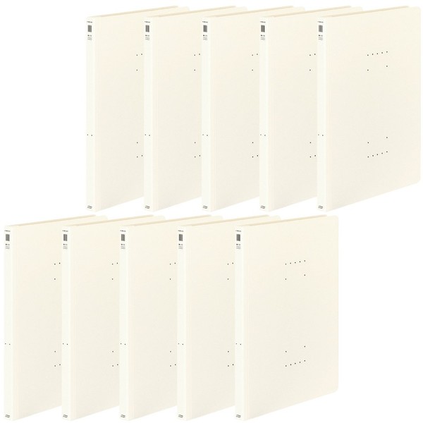 Kokuyo Flat File NEOS A4 10 Books, Off-White F-NE10WX10