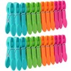 Laundry Pegs Clothes Clips, 24 Pack Clothes Pegs Plastic Clothes