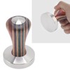 Colorful Wood Coffee Flat Tamper Stainless Steel Base Powder Hammer