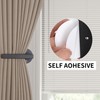 OCIOLI 2 Pack Adhesive Curtain Holdbacks Wood Curtain Tiebacks Curtain