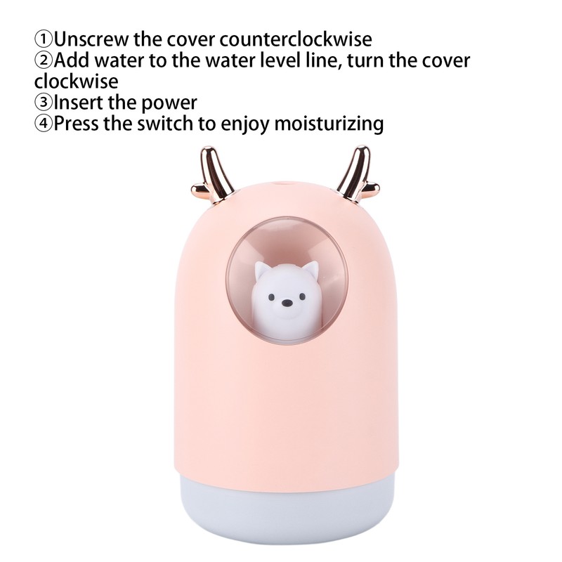 Humidifier USB Mini Home Bedroom Mute Small Desktop Cute Pet