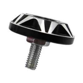 License Plate Screws Cover, License Plate Screw Frame Bolt, Aluminum Alloy, Car Tag Screw Bolt Fastener for Trucks,Cars, Black