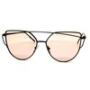 O2 Eyewear 842 Premium Oversized Cat Eye Tinted Flat Lenses