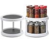 2 Pack, 2 Tier 10" Turntable Lazy Susan Spice Organizer