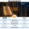 Uni PNR Solar Stair Lights Outdoor, 12 Pack Outdoor Solar
