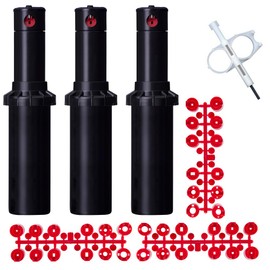 Riegopro Hunter Pack 3 Sprinklers PGP-ADJ Range from 25 to 50 Feet Includes Nozzle Set and Adjustment Wrench