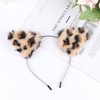 Baluue 2pcs Cat Ears Headband, Cosplay Leopard Headwear Furry Neko