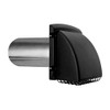 4 inch Black Dryer Vent Exhaust Hood Wide Mouth Cap