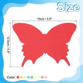 PATIKIL 5x6"Cutouts Paper, 36Pcs Butterfly Assorted Color Cut Outs Paper for Bulletin Board Art Office Classroom Party Spring DIY Craft Card Decor, Multicolor