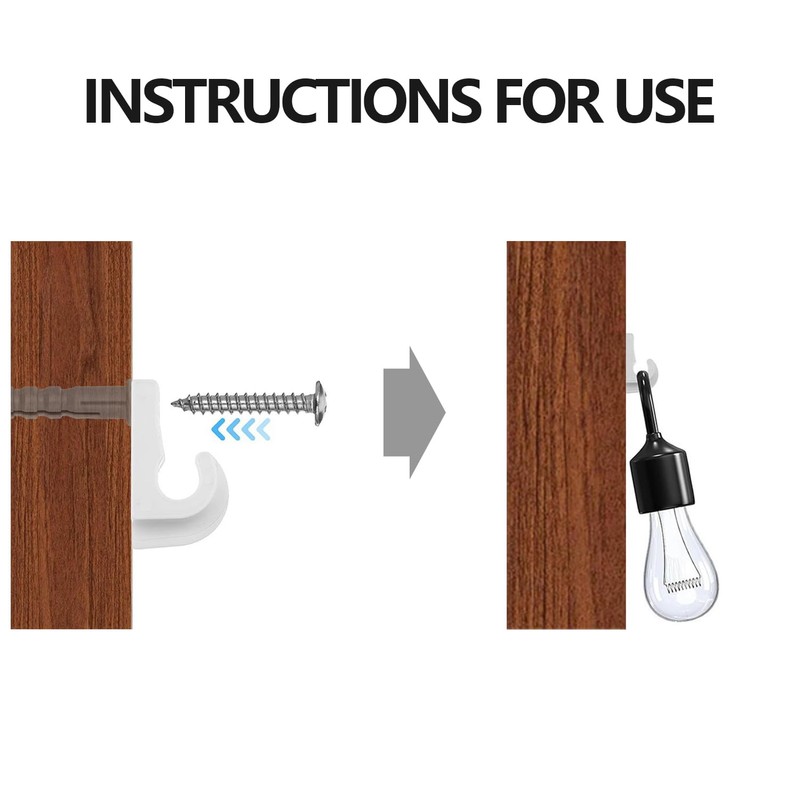 30 Pack Wire Shelf Wall Clips with Screws and Anchors