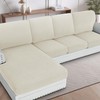 H.VERSAILTEX Sectional Couch Covers 1 Piece Chaise Slipcover L Shape
