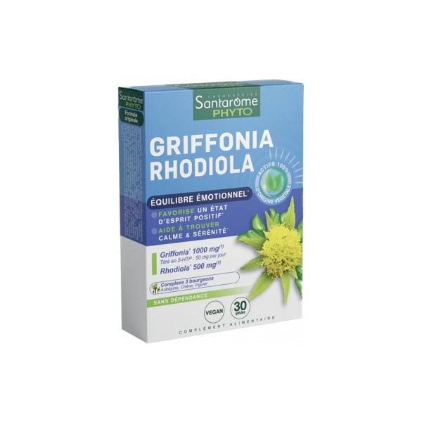 Santarome Griffonia Rhodiola 30 Capsules