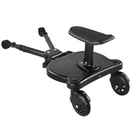 2024 New-Universal Stroller Board Buggy Board with Detachable Seat, 2in1 Sit and Stand Stroller Glider Board for Most Strollers, Holds Children Up to 55 LBs City Mini Stroller Standing Board (Blue)