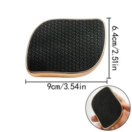 HAIKING Foot Rasp File, 1 Pcs Gold Glass Foot File Callus Remover for Dead Skin Removal (9 x 6.4cm/3.54 x 2.51in)