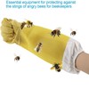 AIMALL 18.11 Inches Beekeeping Gloves Goatskin with Vented Beekeeper Keeping