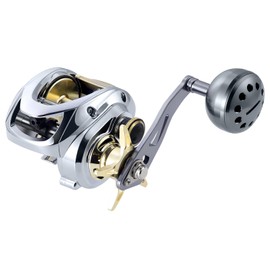 HAUT TON Scorpion King Saltwater Baitcaster Reels,400 Series,Magnesium Alloy Frame Baitcasting Fishing Reel,10+1BB,7.2:1,35Lbs Drag Power,Big Game Fishing.Left