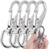 Faneta Stainless Steel Swivel Eye Snap Hooks, Flag Pole Clips,